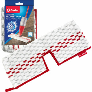 O-Cedar ProMist MAX Microfiber Spray Mop Pad, MicroFiber, White (FHP163113)