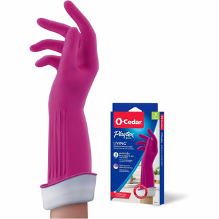 O-Cedar Playtex Living Gloves, Small Size, Pink, 2/Pair, 14" Glove Length (FHP166118)