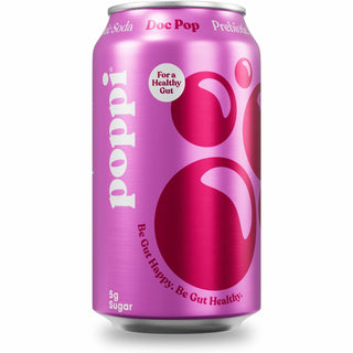 Poppi Prebiotic Soda, Ready-to-Drink, 12 fl oz (355 mL), 12/Carton (POI50012)