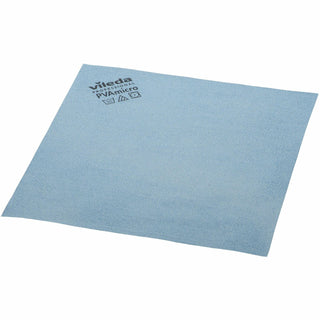 Vileda Professional PVAmicro Cleaning Cloths, Cloth, 14" Width x 15" Length, 5/Pack, Blue (VLD143590)