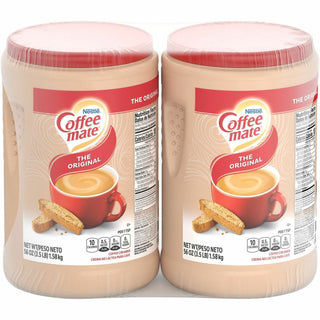 Coffee mate® Original Creamer, Original Flavor, 3.50 lb (56 oz), 2/Pack (NES87695)