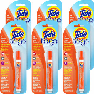 Tide To Go Stain Remover Pen, Pen, 0.34 oz (0.02 lb), 6/Carton (NMC01205CT)