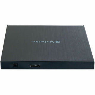 Verbatim Blu-ray Writer, External, 1, Black, BD-R, CD-R, DVD+R, DVD-R Support/24x CD Write/6x BD Write/8x DVD Write, USB 3.2 Gen 1, USB 2.0, Slimline, BUS Powered (VER43890)