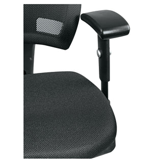 Alera® Epoch Series Fabric Mesh Multifunction Chair, Supports up to 275 lbs, Black Seat/Black Back, Black Base (ALEEP42ME10B)