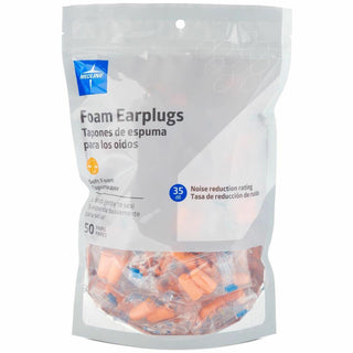Medline High-fidelity Foam Earplugs, Recommended for: Ear, 35, Noise Reduction Rating Protection, High-fidelity Foam, Orange, 50/Bag, 30/Carton (MIIMDSEARPLUGCT)