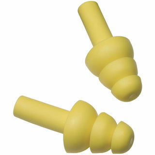 3M E-A-R UltraFit Earplugs w/ Case, Yellow, Uncorded, Comfortable, Triple Flange, Washable, Durable, 100/Box, 4/Carton (MMM3404003CT)