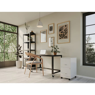 NuSparc Mobile File Cabinet, 14.2" Width x 18" Depth x 26.5" Height, White, Painted Steel (NPRVF218AMWE)