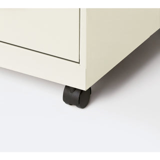 NuSparc Mobile File Cabinet, 14.2" Width x 18" Depth x 26.5" Height, White, Painted Steel (NPRVF218AMWE)