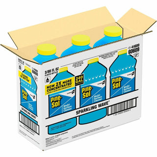 Pine-Sol Multi-Surface Cleaner Concentrate, 80 fl oz (2.5 quart), Sparkling Wave Scen, 3/Carton (CLO60609)