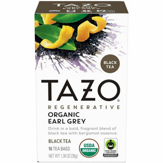 Tazo Regenerative Organic Earl Grey Black Tea Bag, Black Tea, 16/Box (TZO00352BX)