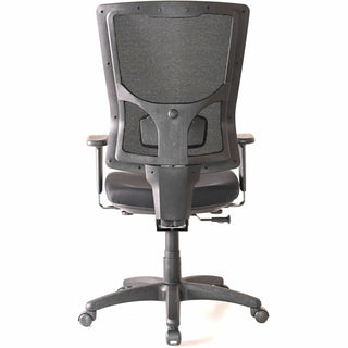 Lorell Conjure High-Back Swivel/Tilt Office Chair, Fabric, Polyurethane, Molded Foam Seat, High Back, Black, Armrest (LLR62018)