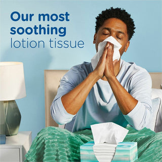 Puffs Basic Facial Tissue, Green, 124/Box, 24/Carton (PGC39346CT)