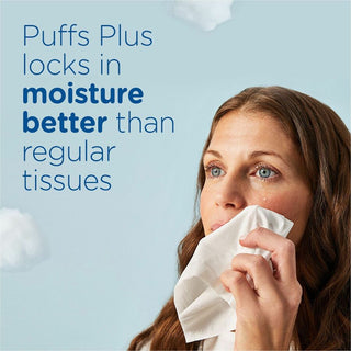 Puffs Basic Facial Tissue, Green, 124/Box, 24/Carton (PGC39346CT)