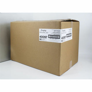 Everyday Genuine Joe Standard Bath Tissue, 2 Ply, 3" Width x 4" Length, 400 Sheets/Roll, White, 96/Carton (EJO40097)