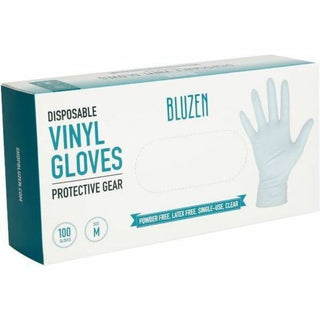 Remcoda Powder-Free Vinyl Gloves, 3 mil Thickness, Medium Size, 100/Box (RMLVIN101M)