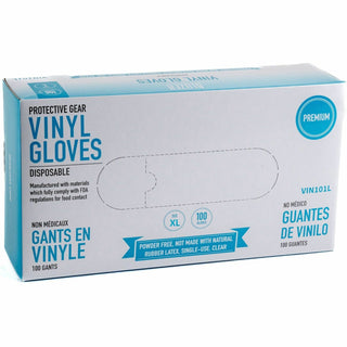 Remcoda Powder-Free Vinyl Gloves, 3 mil Thickness, X-Large Size, 100/Box (RMLVIN101XL)