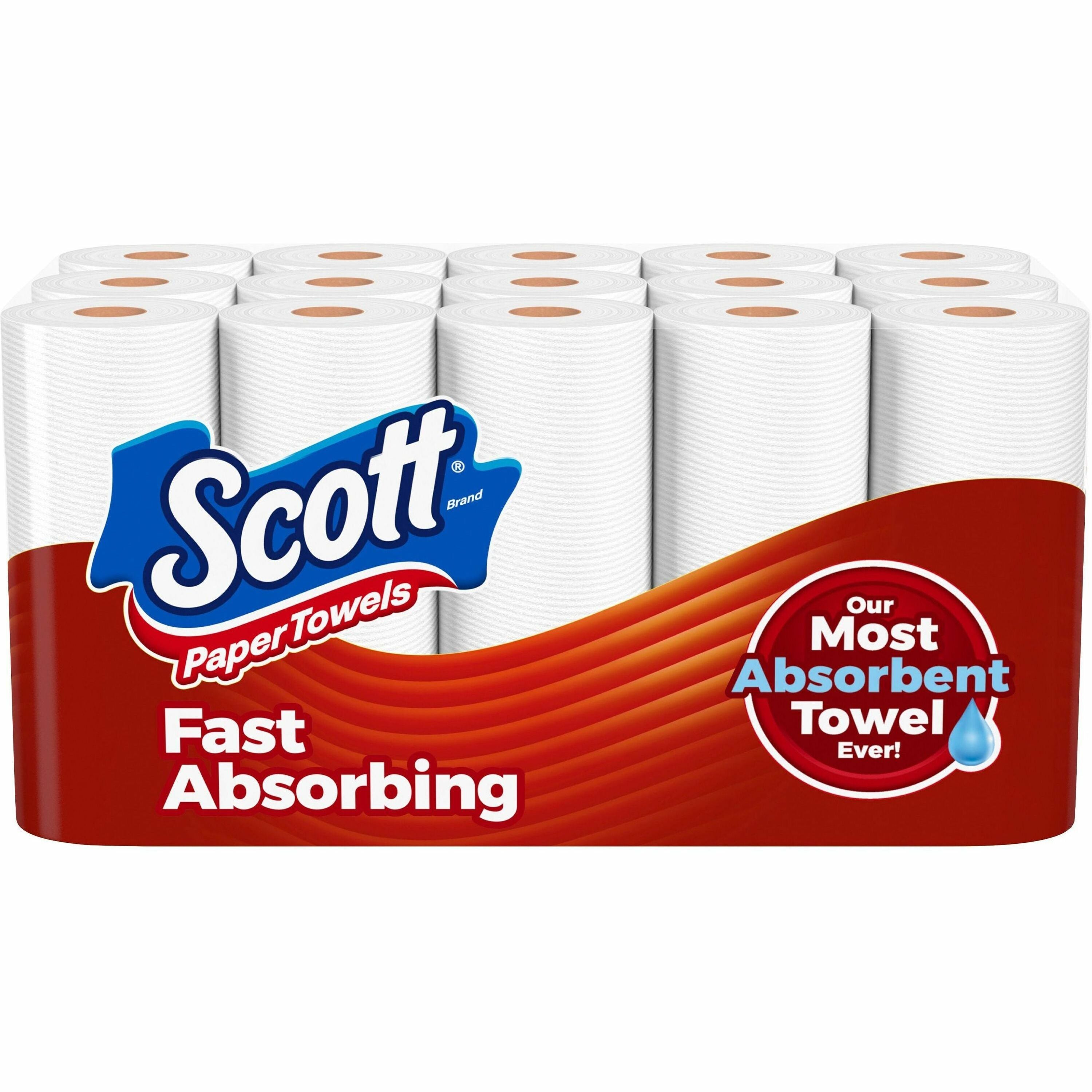 Choose-A-Sheet Mega Kitchen Roll Paper Towels, 1-Ply, 7.31 x 11, White, 102/Roll, 15 Rolls Carton