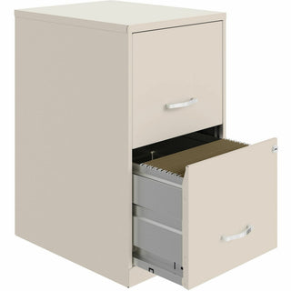 NuSparc Mobile File Cabinet, 14.2" Width x 18" Depth x 26.5", Stone, Steel (NPRVF218AASN)