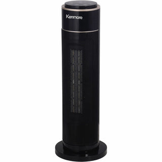 Kenmore 21" Oscillating Tower Heater, 2 x Heat Settings, Black (ESMKM65010BK)