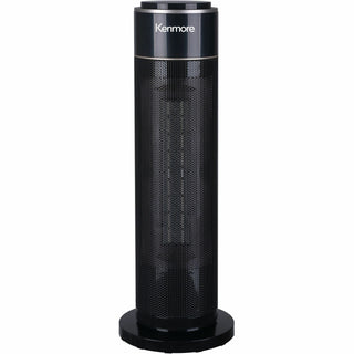 Kenmore 21" Oscillating Tower Heater, 2 x Heat Settings, Black (ESMKM65010BK)