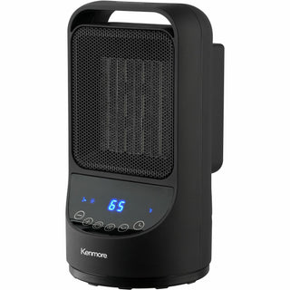 Kenmore 11-1/2" Portable Ceramic Heater, Ceramic, 3 x Heat Settings, Black (ESMKM65015BK)