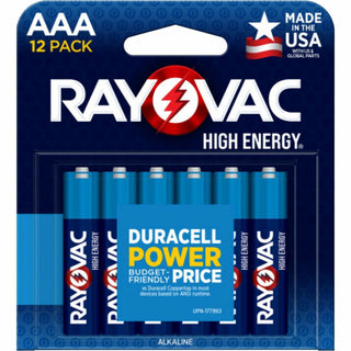 Rayovac High Energy Battery, AAA, 12/Pack (RAY82412T)