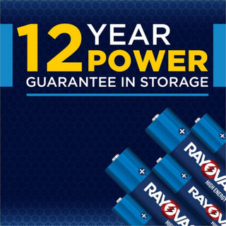 Rayovac High Energy Battery, AAA, 12/Pack (RAY82412T)