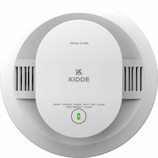 Kidde Smoke Alarm, 85 dB, Visual, Audible, Surface Mount, Wall Mountable, Ceiling Mountable, Red, Green, Amber, White (KID21031447)