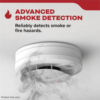 Kidde Smoke Alarm, 85 dB, Visual, Audible, Surface Mount, Wall Mountable, Ceiling Mountable, Red, Green, Amber, White (KID21031447)