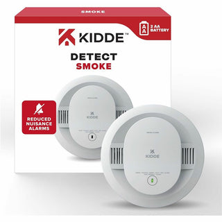 Kidde Smoke Alarm, 85 dB, Visual, Audible, Surface Mount, Wall Mountable, Ceiling Mountable, Red, Green, Amber, White (KID21031447)