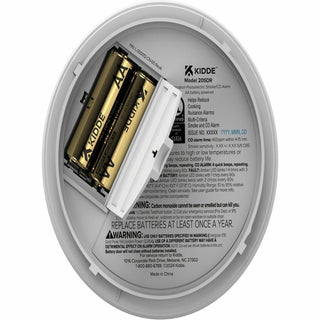 Kidde Smoke Alarm, 85 dB, Visual, Audible, Surface Mount, Wall Mountable, Ceiling Mountable, Red, Green, Amber, White (KID21031447)