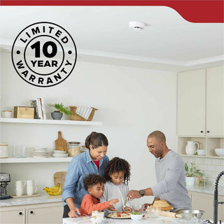 Kidde Smoke Alarm, 85 dB, Visual, Audible, Surface Mount, Wall Mountable, Ceiling Mountable, Red, Green, Amber, White (KID21031447)
