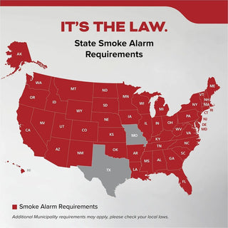 Kidde Smoke Alarm, 85 dB, Visual, Audible, Surface Mount, Wall Mountable, Ceiling Mountable, Red, Green, Amber, White (KID21031447)