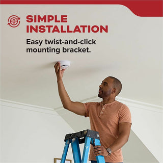 Kidde Smoke Alarm, 85 dB, Visual, Audible, Surface Mount, Wall Mountable, Ceiling Mountable, Red, Green, Amber, White (KID21031447)