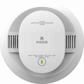 Kidde Combo Carbon Monoxide/Smoke Alarm, 85 dB, Audible, Visual, Surface Mount, Wall Mountable, Ceiling Mountable, Red, Green, Amber, White (KID21031502)