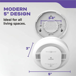 Kidde Combo Carbon Monoxide/Smoke Alarm, 85 dB, Audible, Visual, Surface Mount, Wall Mountable, Ceiling Mountable, Red, Green, Amber, White (KID21031502)