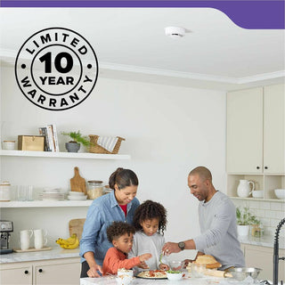 Kidde Combo Carbon Monoxide/Smoke Alarm, 85 dB, Audible, Visual, Surface Mount, Wall Mountable, Ceiling Mountable, Red, Green, Amber, White (KID21031502)