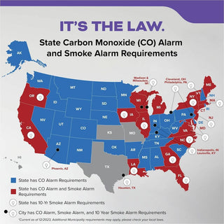Kidde Combo Carbon Monoxide/Smoke Alarm, 85 dB, Audible, Visual, Surface Mount, Wall Mountable, Ceiling Mountable, Red, Green, Amber, White (KID21031502)