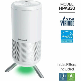 Honeywell Designer Series HEPA Air Purifier, True HEPA, 190 Sq. ft., Black (HWLHPA830W)