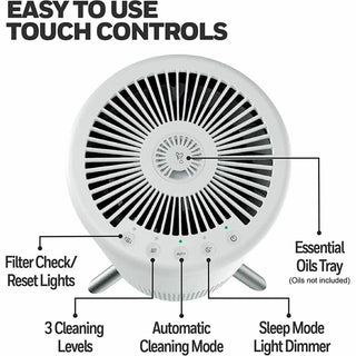 Honeywell Designer Series HEPA Air Purifier, True HEPA, 190 Sq. ft., Black (HWLHPA830W)