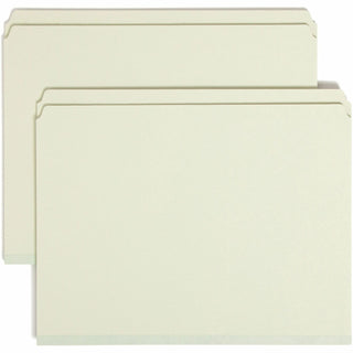 Smead™ Pressboard File Folders, Top Tab, Letter, Straight Cut, Gray Green, 25/Bx (SMD13200)