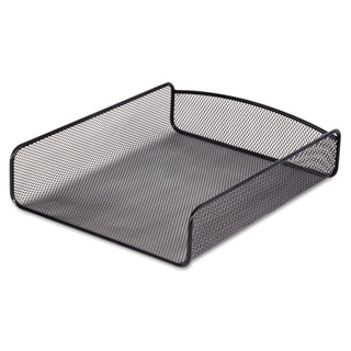 Safco® Onyx Desk Tray, 1 Section, Letter Size Files, 9.25" x 11.75" x 2.5", Black (SAF3272BL)