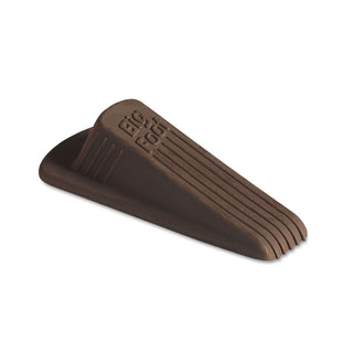 Master Caster® Big Foot Doorstop, No Slip Rubber Wedge, 2.25w x 4.75d x 1.25h, Brown, 2/Pack (MAS00971)
