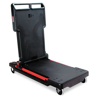 Rubbermaid® Commercial Two Shelf Convertible Utility Cart, 400 lb. Cap, 23 3/4w x 45 1/4d x 43 1/8h, BK (RCP430000BK)