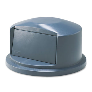 Rubbermaid® Commercial BRUTE Dome Top Swing Door Lid for 32 gal Waste Containers, 22.75" Diameter x 12.25h, Gray (2637-88GY)