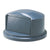 Rubbermaid® Commercial BRUTE Dome Top Swing Door Lid for 32 gal Waste Containers, 22.75" Diameter x 12.25h, Gray (2637-88GY)