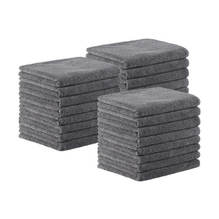 Arkwright Home Bck2U Terry Mircofiber Salon Towel 16x27 Grey (24/Pack) (PNP915109GY)