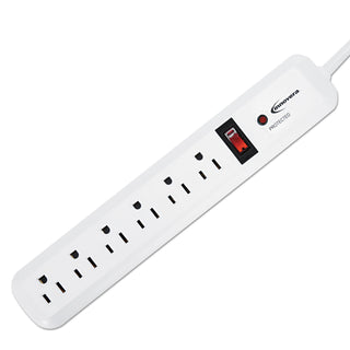 Innovera® Surge Protector, 6 Outlets, 4 ft Cord, 540 Joules, White (IVR71652)