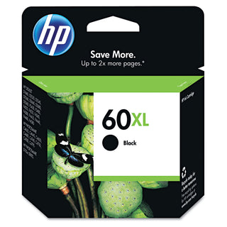 HP 60XL, (CC641WN) High Yield Black Original Ink Cartridge (HEWCC641WN)