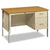 HON® 34000 Series Right Pedestal Desk, 45.25w x 24d x 29.5h, Harvest/Putty (HON34002RCL)